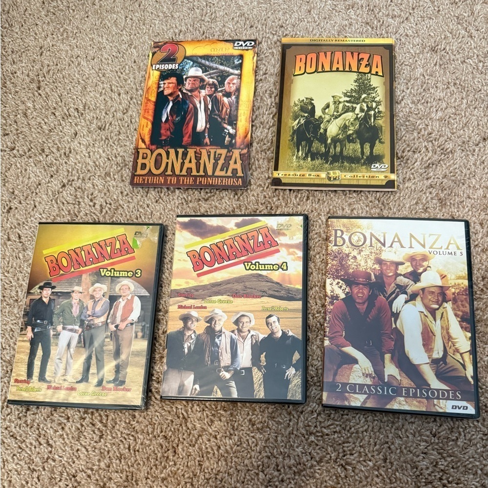NWT Lot of 5 Bonanza | DVD Collection | Vintage Classic DVDs